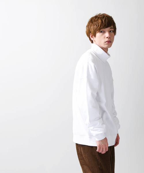 WEGO（ウィゴー）の「WEGO/タートルネックプルオーバースウェット（スウェット・メンズ・ホワイト/ブラック/ベージュ/ワイン・LARGE/SMALL/MEDIUM）」の10枚目の写真