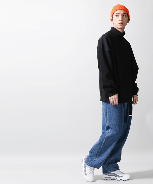 WEGO（ウィゴー）の「WEGO/タートルネックプルオーバースウェット（スウェット・メンズ・ホワイト/ブラック/ベージュ/ワイン・LARGE/SMALL/MEDIUM）」の9枚目の写真