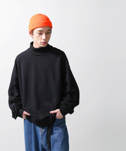 WEGO（ウィゴー）の「WEGO/タートルネックプルオーバースウェット（スウェット・メンズ・ホワイト/ブラック/ベージュ/ワイン・LARGE/SMALL/MEDIUM）」の8枚目の写真