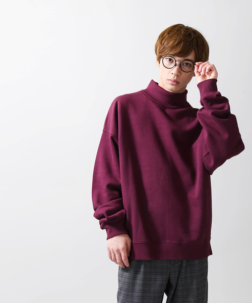 WEGO（ウィゴー）の「WEGO/タートルネックプルオーバースウェット（スウェット・メンズ・ホワイト/ブラック/ベージュ/ワイン・LARGE/SMALL/MEDIUM）」の13枚目の写真