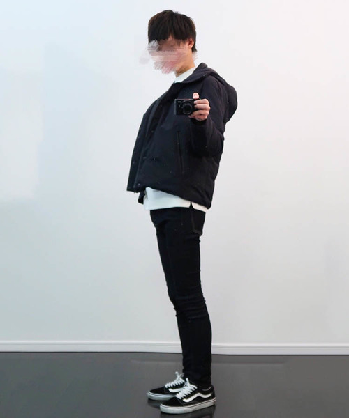 LIDNM（リドム）の「LIDNM/リドム/CORDURAナイロンフーデッドダウン（ダウンジャケット/コート・メンズ・ブラック・S/M/L）」の4枚目の写真