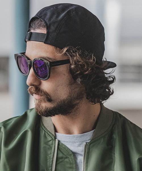 Mighty Shine(マイティシャイン)の「mko7743-CAMBIO別注 Mighty Shine Cotton Nylon JET CAP ジェットキャップ(キャップ・メンズ・ブルー系その他/ブラック・FREE)」の2枚目の写真