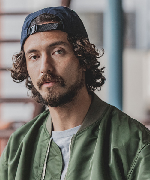 Mighty Shine(マイティシャイン)の「mko7743-CAMBIO別注 Mighty Shine Cotton Nylon JET CAP ジェットキャップ(キャップ・メンズ・ブルー系その他/ブラック・FREE)」の8枚目の写真