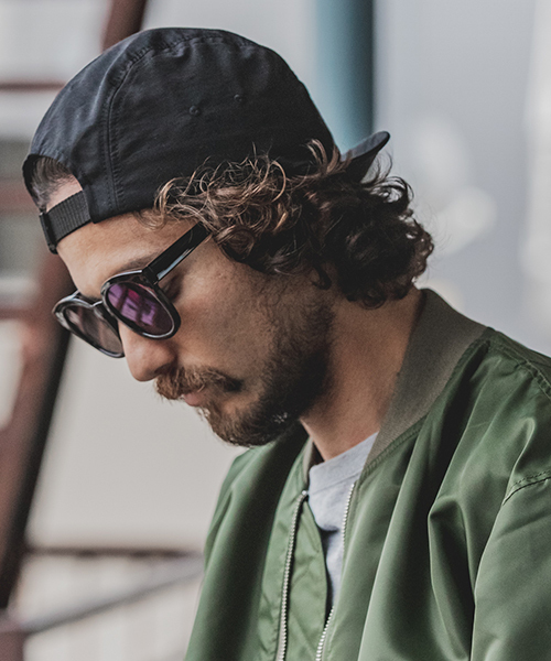 Mighty Shine(マイティシャイン)の「mko7743-CAMBIO別注 Mighty Shine Cotton Nylon JET CAP ジェットキャップ(キャップ・メンズ・ブルー系その他/ブラック・FREE)」の14枚目の写真