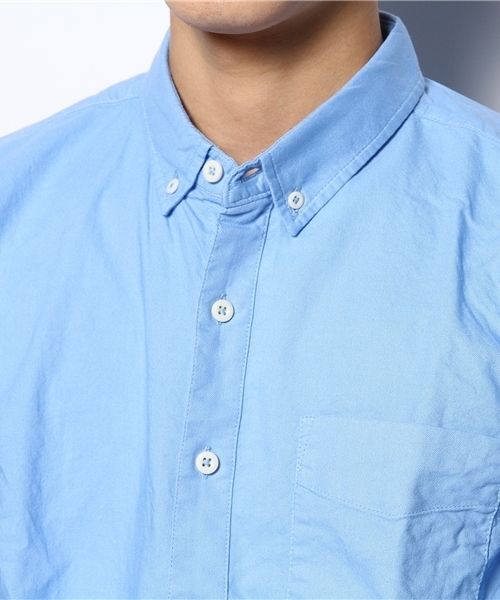 WEGO（ウィゴー）の「WEGO/ガーメントダイオックスシャツ（シャツ/ブラウス・メンズ・グリーン/グリーン系その他/ブルー/ライトパープル/マスタード/ピンク/ワイン/ロイヤルブルー/ホワイト・MEDIUM/SMALL/LARGE）」の13枚目の写真