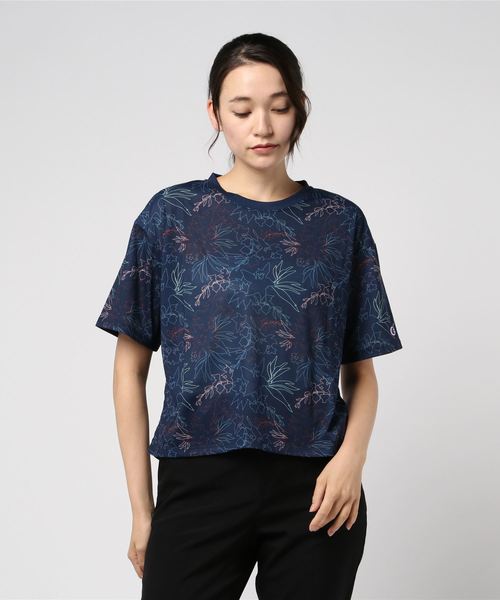 Champion（チャンピオン）の「【Champion/チャンピオン】レディース アクティブスタイル Tシャツ（Tシャツ/カットソー・レディース・インディゴブルー/ダークネイビー/ホワイト/グレー/ブルー系その他・MEDIUM/LARGE）」の3枚目の写真