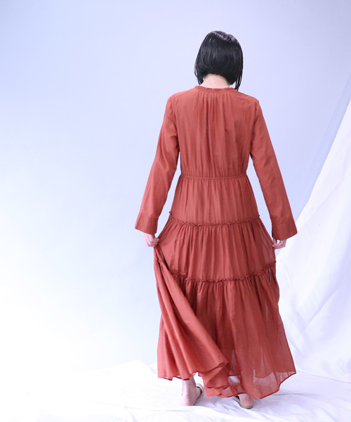 ne Quittez pas /ヌキテパ　ワンピース ne Quittez pas ヌキテパ ワンピース COTTON VOILE DOT LEAF