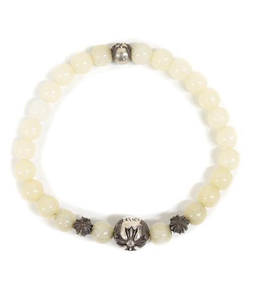 クロムハーツ ホワイトビーズ ブレスレット ブランド古着】BEAD 6mm