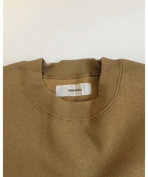 TODAYFUL(トゥデイフル)の「TODAYFUL(トゥデイフル) "Heavycotton Dolman Sweat"ヘビーコットンドルマンスウェット/11920614(スウェット・レディース・グリーン系その他/キャメル/キナリ・ONE SIZE)」の8枚目の写真