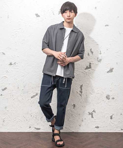 MinoriTY（マイノリティ）の「S/S接触冷感コーチジャケット（その他アウター・メンズ・ネイビー/ダークグレー/ブラック/ベージュ/チャコール・L/M）」の8枚目の写真