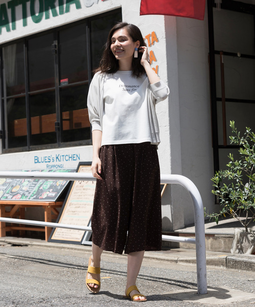 Petit Honfleur（プチオンフルール）の「ドットプリントガウチョパンツ（その他パンツ・レディース・ネイビー/ブラウン/ブラック・L size/M size）」の19枚目の写真