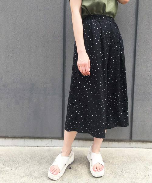 Petit Honfleur（プチオンフルール）の「ドットプリントガウチョパンツ（その他パンツ・レディース・ネイビー/ブラウン/ブラック・L size/M size）」の22枚目の写真