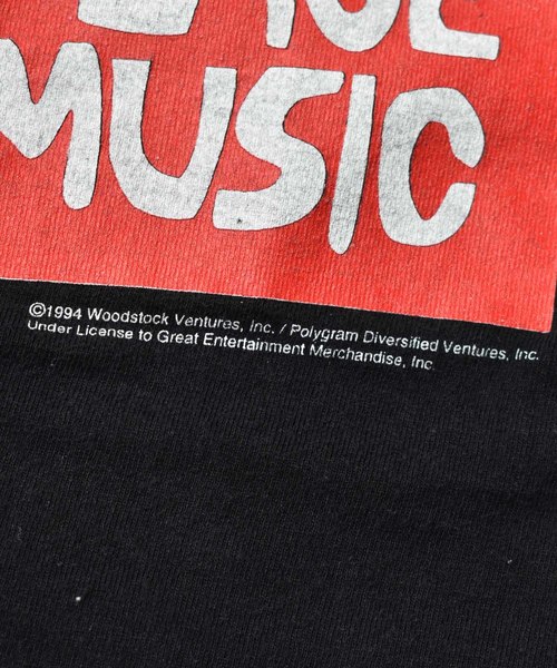 VINTAGE（ヴィンテージ）の「【ヴィンテージ古着】94's WOODSTOCK FESTIVAL Tシャツ（Tシャツ/カットソー・メンズ・ブラック・X-LARGE）」の6枚目の写真