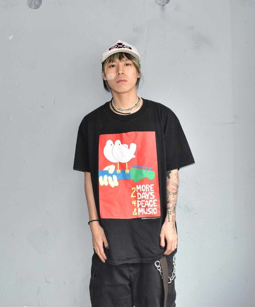 VINTAGE（ヴィンテージ）の「【ヴィンテージ古着】94's WOODSTOCK FESTIVAL Tシャツ（Tシャツ/カットソー・メンズ・ブラック・X-LARGE）」の2枚目の写真