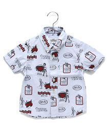 JOEY HYSTERIC | PREMIAM CLUB総柄 半袖ボタンダウンSH(シャツ/ブラウス)