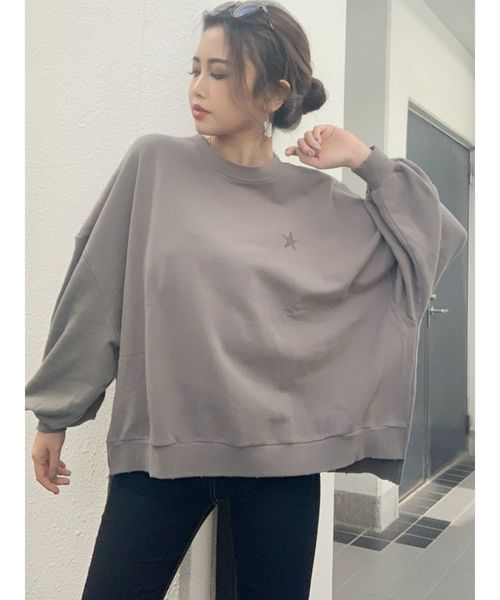 GYDA（ジェイダ）の「【ZOZO限定】WIDEBOYS スウェットプルオーバー（Tシャツ/カットソー・レディース・ネイビー/グレー/ベージュ/カーキ/ピンク・FREE）」の10枚目の写真