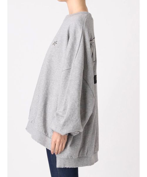 GYDA（ジェイダ）の「【ZOZO限定】WIDEBOYS スウェットプルオーバー（Tシャツ/カットソー・レディース・ネイビー/グレー/ベージュ/カーキ/ピンク・FREE）」の12枚目の写真