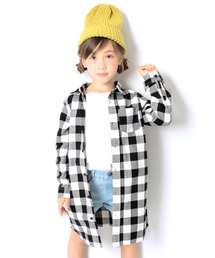 devirock | ネルチェックシャツ長袖ワンピース(シャツワンピース)