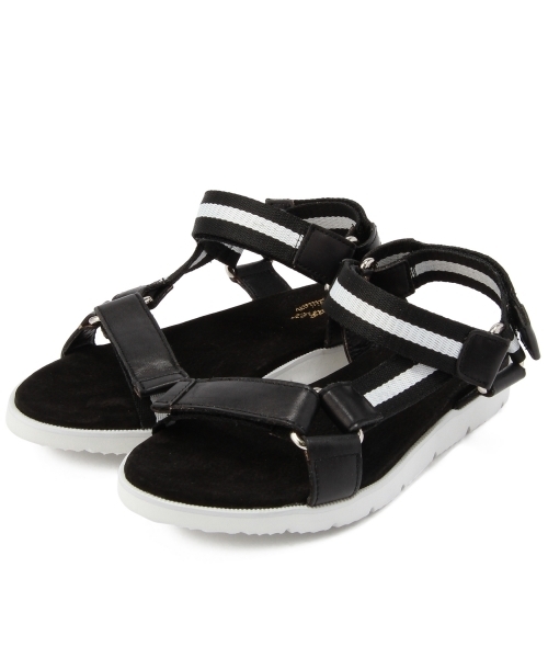 Another Edition（アナザーエディション）の「AE TapeSNDL ◆（サンダル・レディース・ブラック/ネイビー・MEDIUM/SMALL/LARGE）」の2枚目の写真