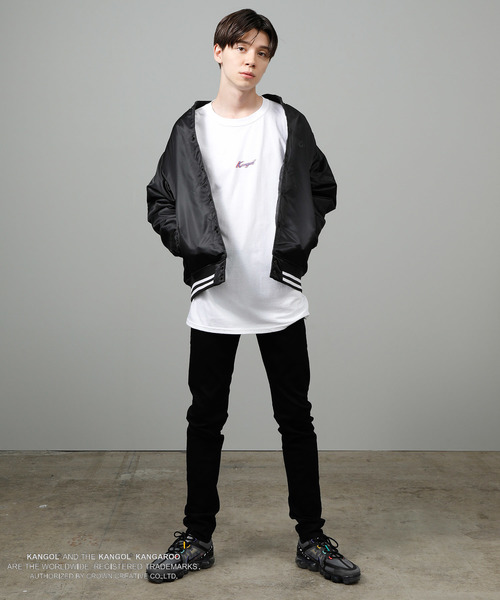 KANGOL（カンゴール）の「【KANGOL】別注ナイロンスタジアムジャケット 