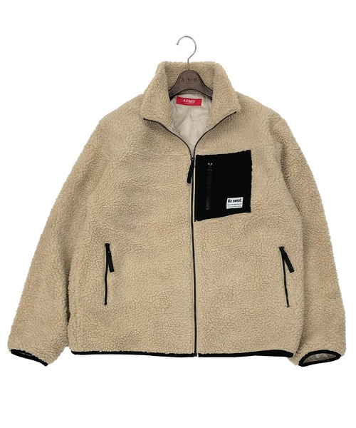 ADMIX/ATELIER SAB MEN(アドミックスアトリエサブメン)の「【no sweat×ADMIX/ATELIER SAB MEN コラボ】ユニセックス もこもこ シェルパ ボア フリース / ジップアップ スタンドブルゾン(ブルゾン・メンズ・ホワイト/ブラック/ライトベージュ/グリーン/ライトパープル/キャメル/ベージュ系その他/カーキ/ホワイト系その他/チャコールグレー/モカ/ネイビー・48/50/52)」の20枚目の写真