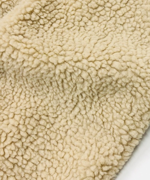 ADMIX/ATELIER SAB MEN(アドミックスアトリエサブメン)の「【no sweat×ADMIX/ATELIER SAB MEN コラボ】ユニセックス もこもこ シェルパ ボア フリース / ジップアップ スタンドブルゾン(ブルゾン・メンズ・ホワイト/ブラック/ライトベージュ/グリーン/ライトパープル/キャメル/ベージュ系その他/カーキ/ホワイト系その他/チャコールグレー/モカ/ネイビー・48/50/52)」の22枚目の写真