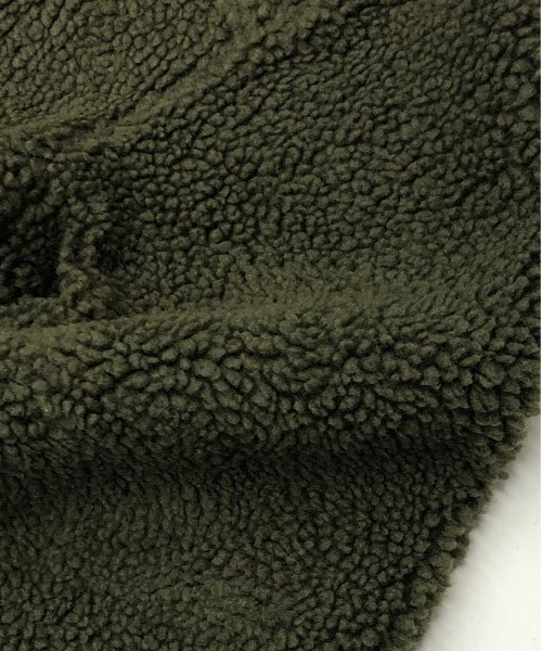 ADMIX/ATELIER SAB MEN(アドミックスアトリエサブメン)の「【no sweat×ADMIX/ATELIER SAB MEN コラボ】ユニセックス もこもこ シェルパ ボア フリース / ジップアップ スタンドブルゾン(ブルゾン・メンズ・ホワイト/ブラック/ライトベージュ/グリーン/ライトパープル/キャメル/ベージュ系その他/カーキ/ホワイト系その他/チャコールグレー/モカ/ネイビー・48/50/52)」の21枚目の写真