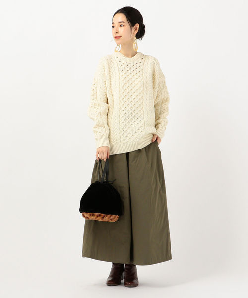 SHIPS Days(シップスデイズ)の「THOUSAND MILE:リバーシブルスカート(スカート・レディース・ブラック/オリーブ・ONE SIZE)」の14枚目の写真