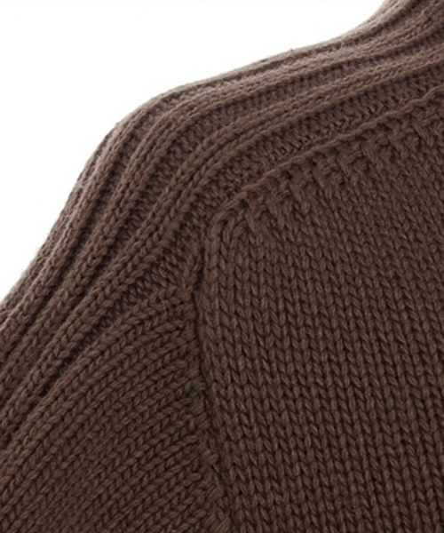 Girly Doll(ガーリードール)の「サイドリブ 切り替えハイネックニット(ニット/セーター・レディース・カーキ/ブラウン/モカ/アイボリー/ブラック/ネイビー/ボルドー/ブルーグレー/チャコールグレー/ライトグリーン/ピンクベージュ・FREE)」の20枚目の写真