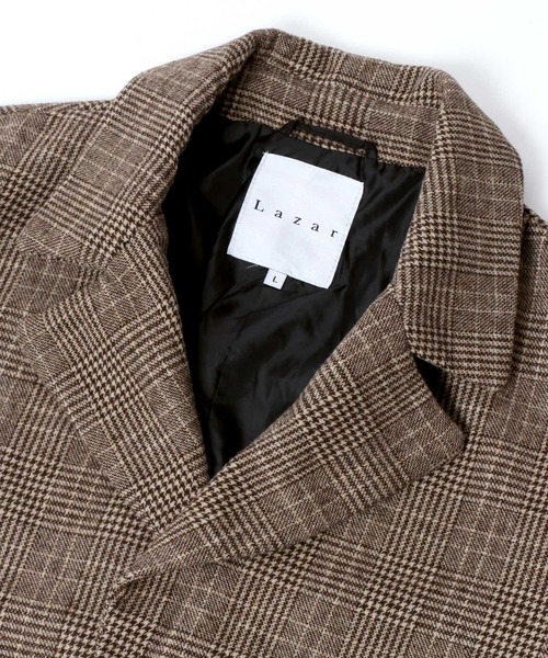 Lazar（ラザル）の「オーバーサイズ メルトン ウール チェスターコート（チェスターコート・メンズ・ブラック/グレー/キャメル/ベージュ系その他/グレー系その他/モカ・LL/M/L）」の17枚目の写真