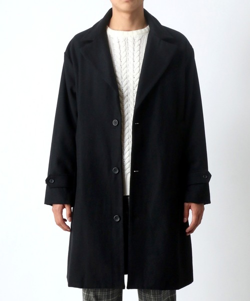 Lazar（ラザル）の「オーバーサイズ メルトン ウール チェスターコート（チェスターコート・メンズ・ブラック/グレー/キャメル/ベージュ系その他/グレー系その他/モカ・LL/M/L）」の21枚目の写真