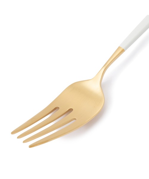 Francfranc（フランフラン）の「ヴェレ ディナーフォーク ゴールド×ホワイト（カトラリー・レディース・ゴールド・FREE）」の3枚目の写真