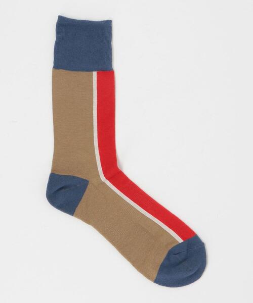 CHICSTOCKS（シックストックス）の「[ シックストックス ] CM ★ CHICSTOCKS CENTER LINE 1 ソックス（ソックス/靴下・メンズ・ネイビー/ワインレッド/ブラック/マスタード/グレー/ベージュ・FREE）」の4枚目の写真