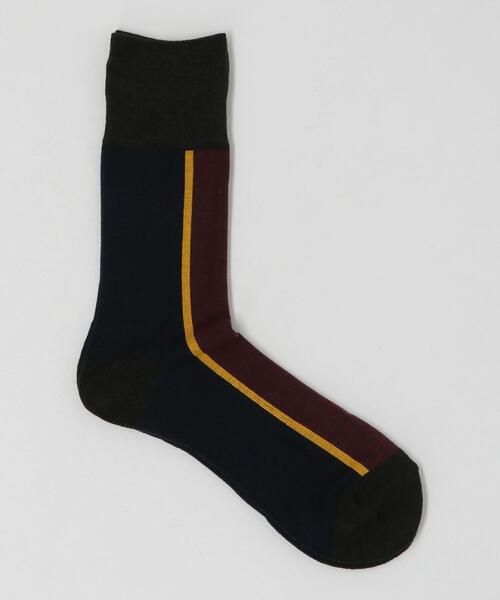CHICSTOCKS（シックストックス）の「[ シックストックス ] CM ★ CHICSTOCKS CENTER LINE 1 ソックス（ソックス/靴下・メンズ・ネイビー/ワインレッド/ブラック/マスタード/グレー/ベージュ・FREE）」の5枚目の写真
