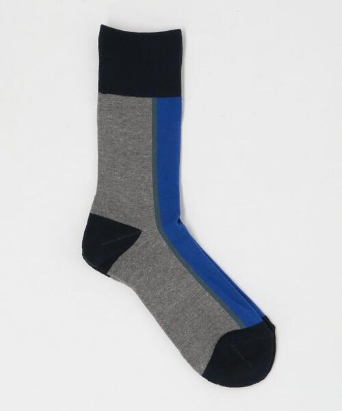 CHICSTOCKS（シックストックス）の「[ シックストックス ] CM ★ CHICSTOCKS CENTER LINE 1 ソックス（ソックス/靴下・メンズ・ネイビー/ワインレッド/ブラック/マスタード/グレー/ベージュ・FREE）」の3枚目の写真
