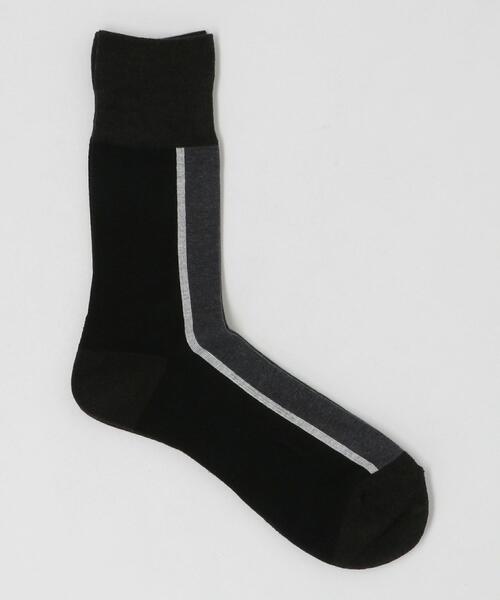 CHICSTOCKS（シックストックス）の「[ シックストックス ] CM ★ CHICSTOCKS CENTER LINE 1 ソックス（ソックス/靴下・メンズ・ネイビー/ワインレッド/ブラック/マスタード/グレー/ベージュ・FREE）」の2枚目の写真