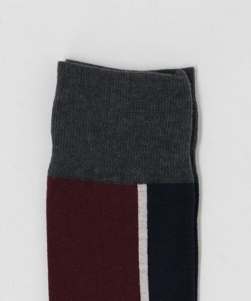 CHICSTOCKS（シックストックス）の「[ シックストックス ] CM ★ CHICSTOCKS CENTER LINE 1 ソックス（ソックス/靴下・メンズ・ネイビー/ワインレッド/ブラック/マスタード/グレー/ベージュ・FREE）」の7枚目の写真