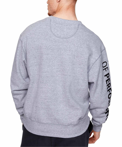 UNDER ARMOUR（アンダーアーマー）の「UA オリジネイト フリース クルー(トレーニング/トレーナー/MEN)（スウェット・メンズ・ヘザーグレー/ブラック・XXL/SM/XL/LG/MD）」の5枚目の写真