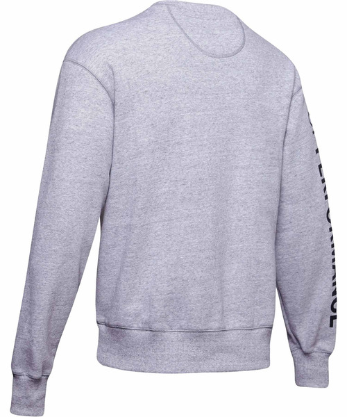 UNDER ARMOUR（アンダーアーマー）の「UA オリジネイト フリース クルー(トレーニング/トレーナー/MEN)（スウェット・メンズ・ヘザーグレー/ブラック・XXL/SM/XL/LG/MD）」の11枚目の写真