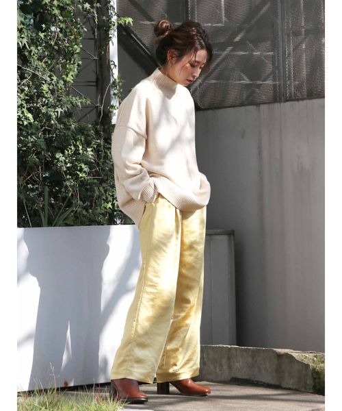 Ungrid（アングリッド）の「サテンタックパンツ（その他パンツ・レディース・ベージュ/カーキ/イエロー・FREE）」の12枚目の写真
