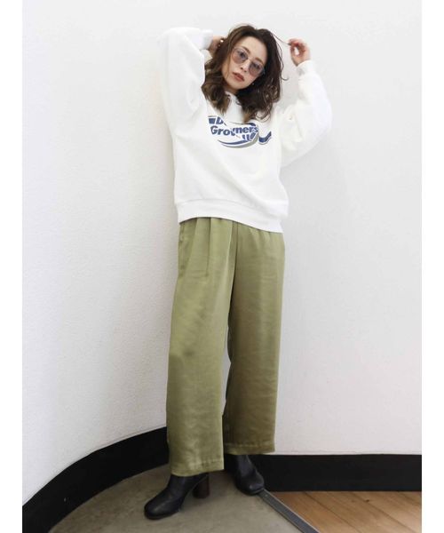 Ungrid（アングリッド）の「サテンタックパンツ（その他パンツ・レディース・ベージュ/カーキ/イエロー・FREE）」の8枚目の写真