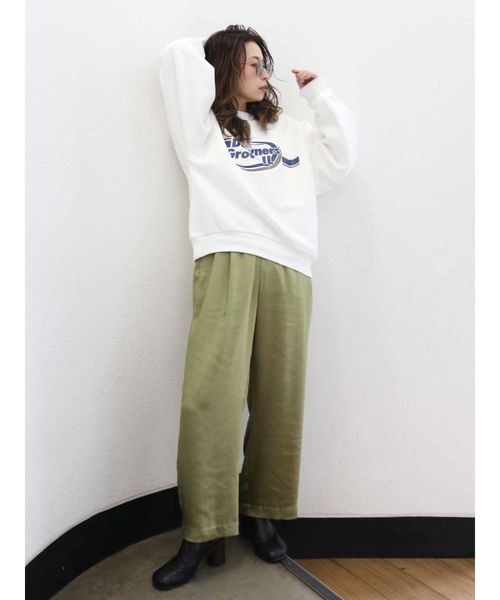 Ungrid（アングリッド）の「サテンタックパンツ（その他パンツ・レディース・ベージュ/カーキ/イエロー・FREE）」の4枚目の写真