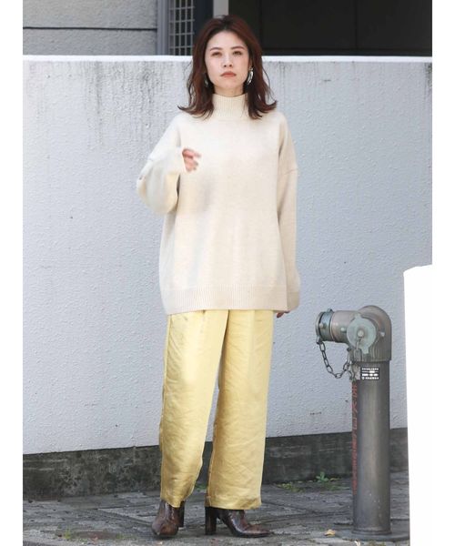 Ungrid（アングリッド）の「サテンタックパンツ（その他パンツ・レディース・ベージュ/カーキ/イエロー・FREE）」の6枚目の写真