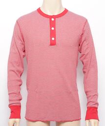 Healthknit | 【HealthKnit/ヘルスニット】ベーシックワッフルヘンリーネック長袖Tシャツ　601L　SIP(Tシャツ/カットソー)