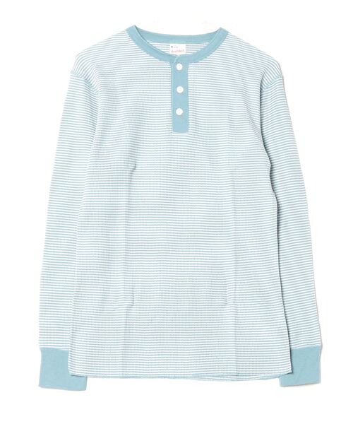 Healthknit（ヘルスニット）の「【 Healthknit / ヘルスニット 】 # ベーシックワッフルヘンリーネック長袖Tシャツ 601L SIP（Tシャツ/カットソー・メンズ・レッド系その他/ブラック/オフホワイト/ヘザーグレー/ブラック系その他/ブルー系その他/オートミール/グレー系その他/ネイビー/ブルー/グリーン・LARGE/X-LARGE/MEDIUM）」の9枚目の写真