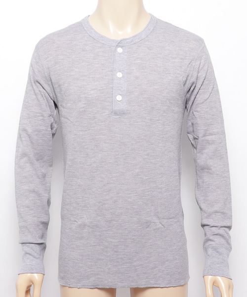 Healthknit（ヘルスニット）の「【 Healthknit / ヘルスニット 】 # ベーシックワッフルヘンリーネック長袖Tシャツ 601L SIP（Tシャツ/カットソー・メンズ・レッド系その他/ブラック/オフホワイト/ヘザーグレー/ブラック系その他/ブルー系その他/オートミール/グレー系その他/ネイビー/ブルー/グリーン・LARGE/X-LARGE/MEDIUM）」の19枚目の写真