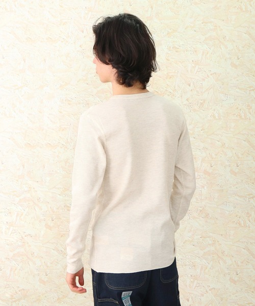 【RRL】ワッフルニット 長袖Tシャツ ヘンリーネック 関税込み RRL（ダブル アール エル）の「ワッフルニット ヘンリー シャツ