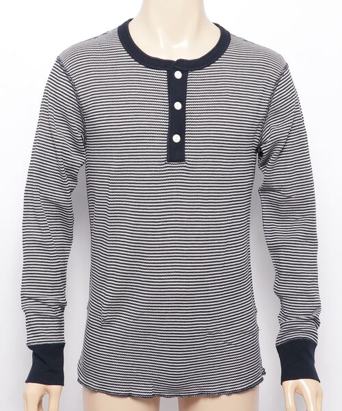 tシャツ ピグメントワッフルヘンリーネックカットソー レディース メンズ WETTEMPT（ウィテンプト）の「HENRY NECK PIGMENT WAFFLE LONG