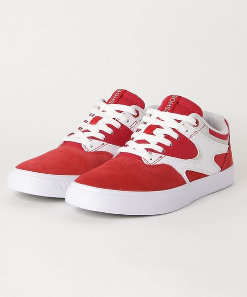 dc red sneakers