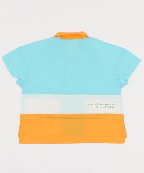 RAGMART（ラグマート）の「オープンカラーシャツ（シャツ/ブラウス・キッズ・サックスブルー/オフホワイト・90cm）」の3枚目の写真